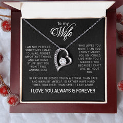 To My Wife Forever Love Necklace