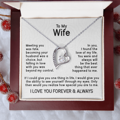 To My Wife Forever Love Necklace