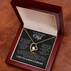 To My Beautiful Wife Forever Love Necklace
