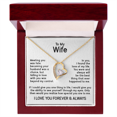 To My Wife Forever Love Necklace