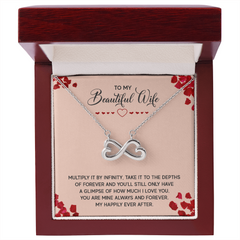 To My Beautiful Wife  Endless Love Necklace