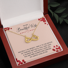 To My Beautiful Wife  Endless Love Necklace