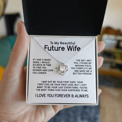 To My Beautiful Future Wife Love Knot Necklace