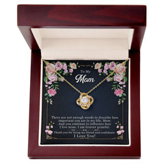 To My Mom Love Knot Necklace