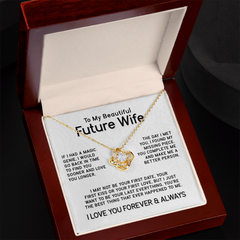 To My Beautiful Future Wife Love Knot Necklace