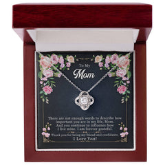 To My Mom Love Knot Necklace