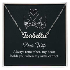 Dear Wife Personalized Name Necklace