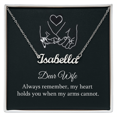 Dear Wife Personalized Name Necklace