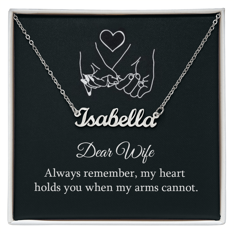 Dear Wife Personalized Name Necklace
