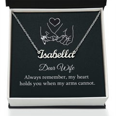 Dear Wife Personalized Name Necklace