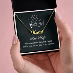 Dear Wife Personalized Name Necklace