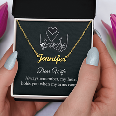 Dear Wife Personalized Name Necklace