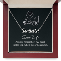 Dear Wife Personalized Name Necklace