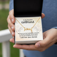 Scripted Love Necklace - For Girlfriend Whenever You Feel Inadequate