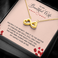To My Beautiful Wife  Endless Love Necklace