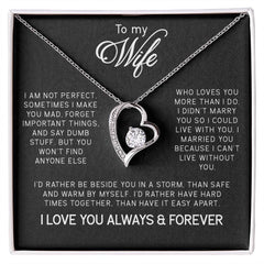 To My Wife Forever Love Necklace