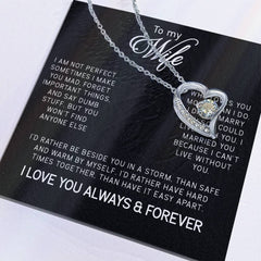 To My Wife Forever Love Necklace