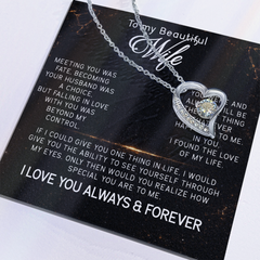 To My Beautiful Wife Forever Love Necklace