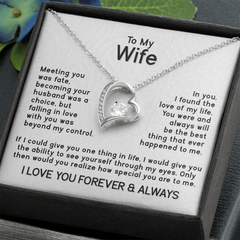 To My Wife Forever Love Necklace