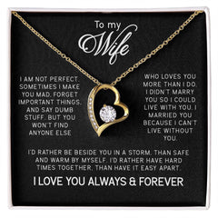 To My Wife Forever Love Necklace