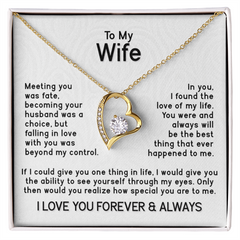 To My Wife Forever Love Necklace
