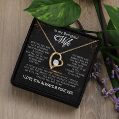 To My Beautiful Wife Forever Love Necklace