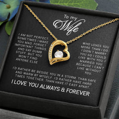 To My Wife Forever Love Necklace