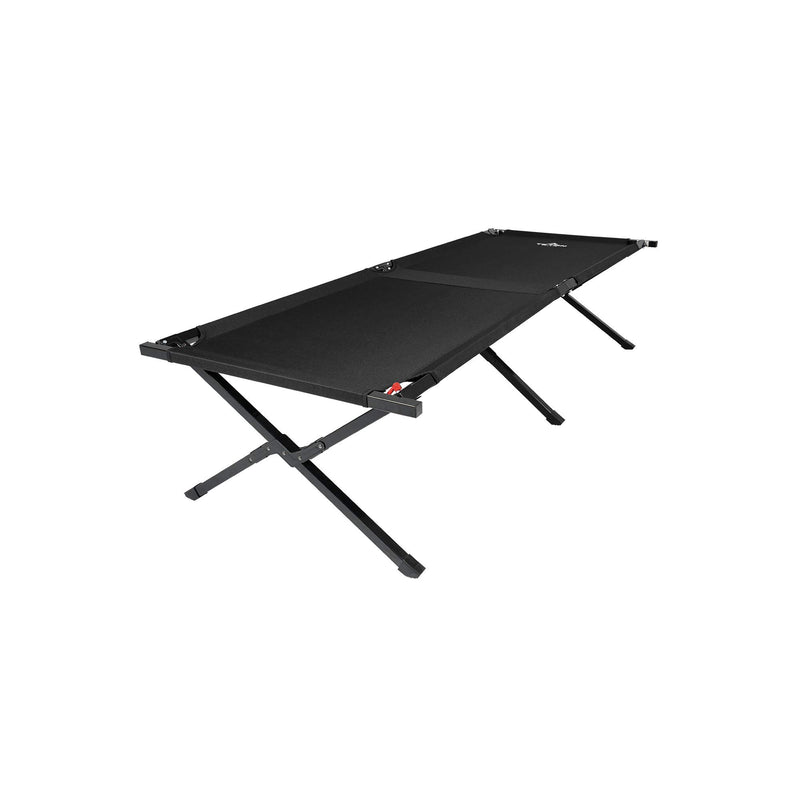 TETON Sports Camping Cot with Patented Pivot Arm - Folding Camping Cot for Car & Tent Camping - Durable Canvas Sleeping Cot - Portable Camping Accessory - 75.5