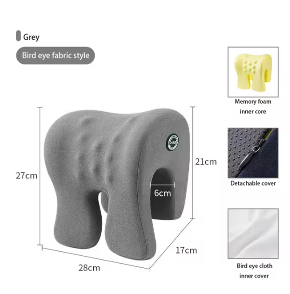 Memory Foam Neck Support Pillow for Office & Travel