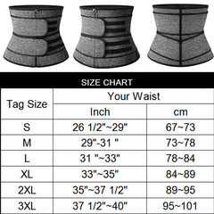 Men's Waist Trainer Tactical Back Support Slimming Belt